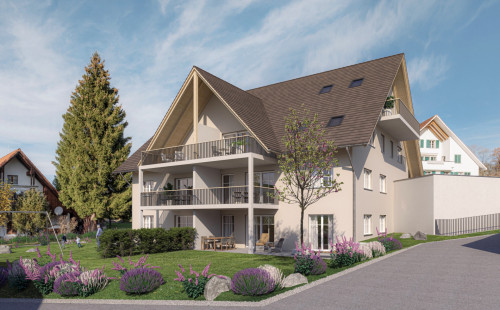 Neubau MFH, Ehrikon – Gut eingebettet ins Dorfbild